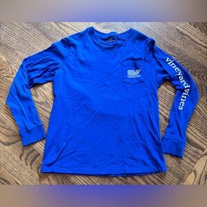 Vineyard Vines Boys’ Hanukkah Whale Long-Sleeve Pocket Tee